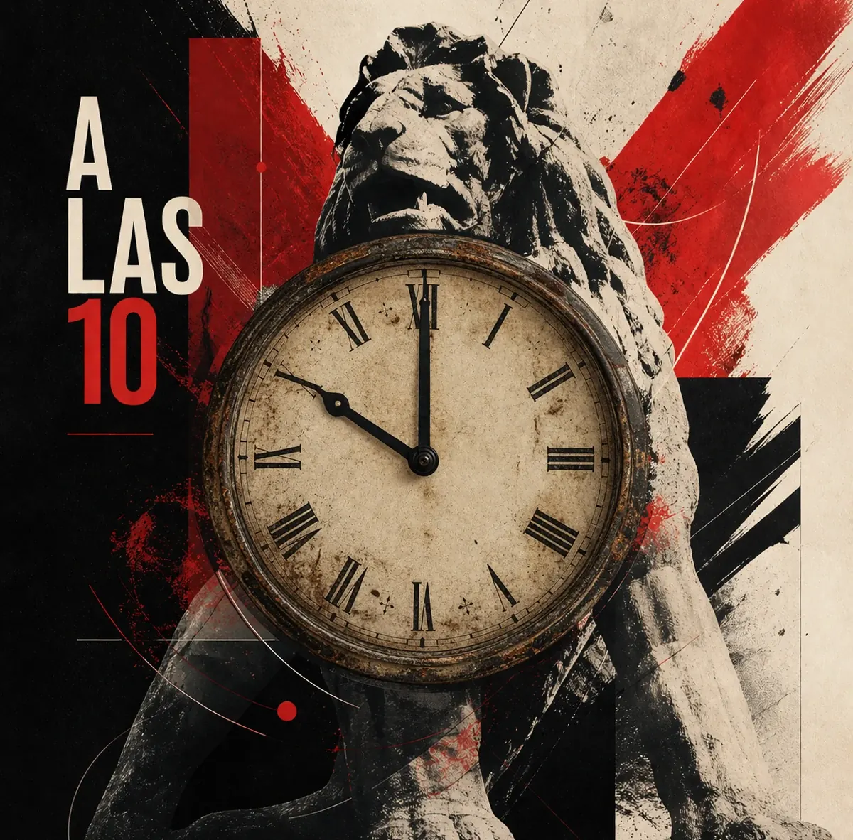 Portada original de A las 10
